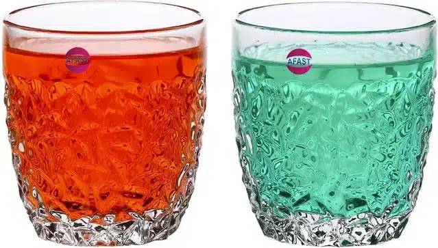 Fancy Water & Wine Glass, 200 ml, Pack of 2
