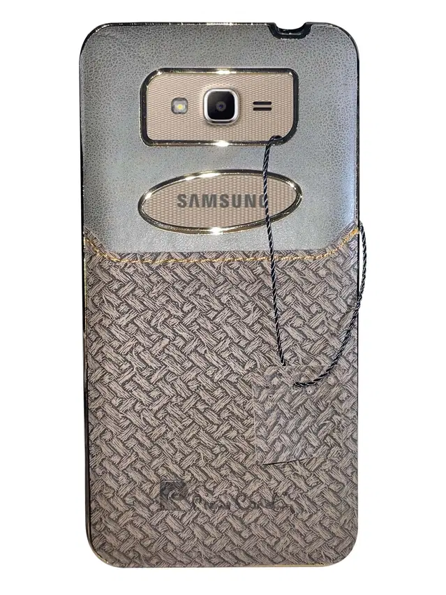 Synthetic Pu Leather Back Cover For Samsung J2 Ace / J2 Prime, Multicolor