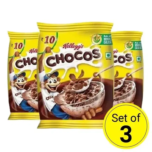 Kellogg's Chocos Chocolate 3X22.5 g (Set Of 3)