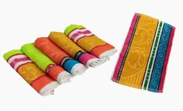 Cotton Face & Hand Towel, Pack of 6, Multicolor, 13x21 inches