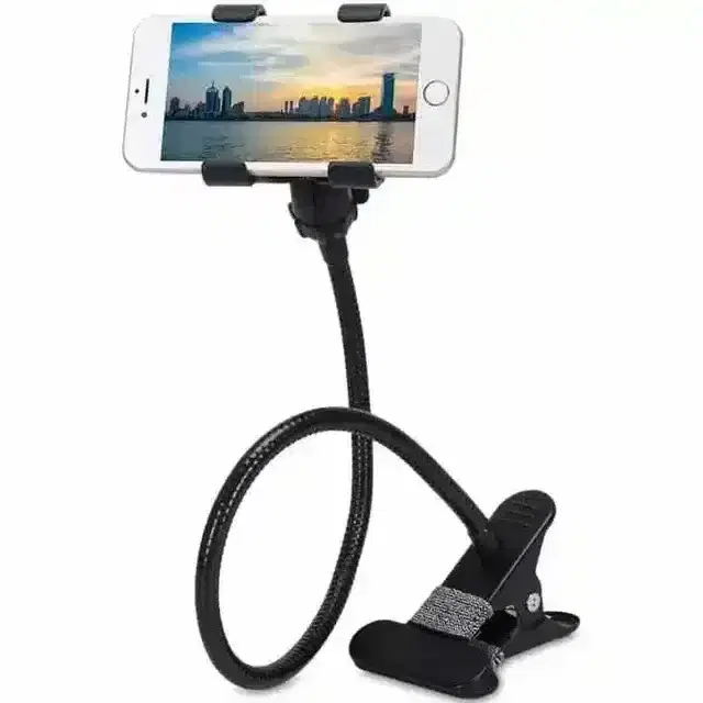 Pallavi Trading Lazy Mobile Stand Holder Cell Phone Mount Metal Built Perfect For Hand & Bike