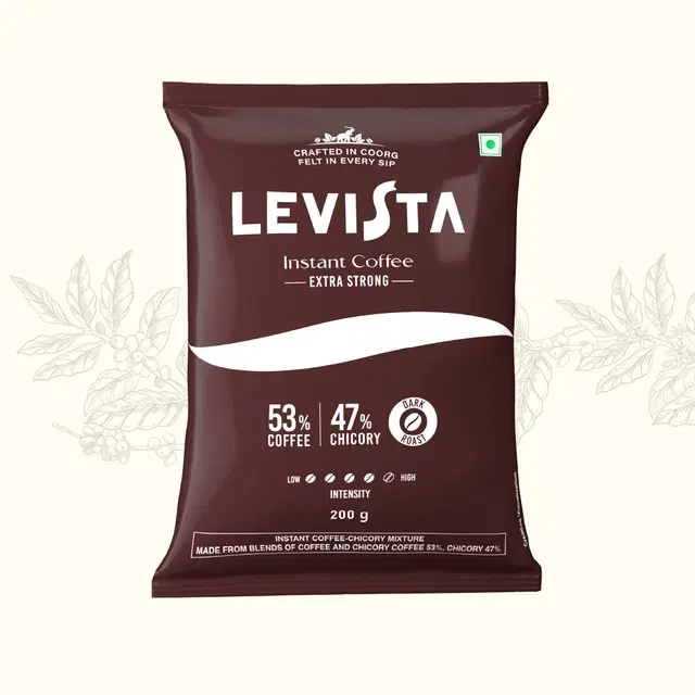 Levista Extra Strong Instant Coffee Mix 200 g (Pouch)