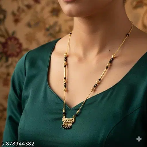 Mangalsutra for Women (Gold, Free Size)