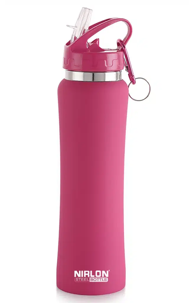 Stainless Steel Sipper Water Bottle, Pink, 750 ml