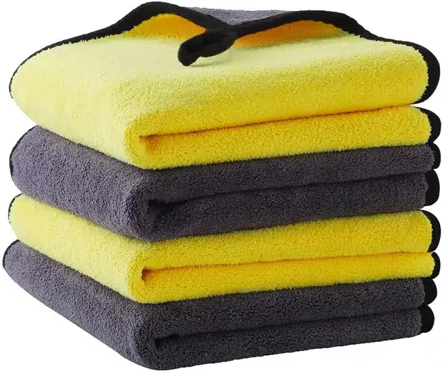 Cotton Blend Multipurpose Cleaning Towel, Multicolor, 40x30 cm, Pack of 4