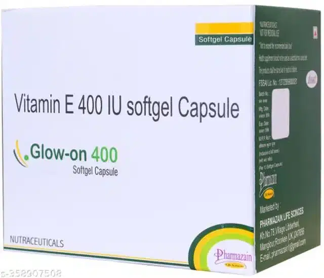 Vitamin E 400 Softgel Capsules, Pack of 50