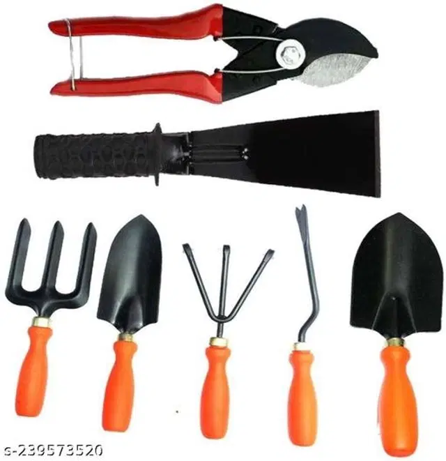 Gardening Tools Set, Multicolor, Set of 7