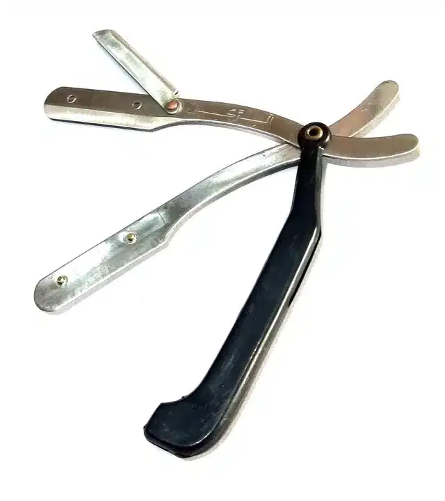 Nawani Folding Razor for Men & Boys, Black