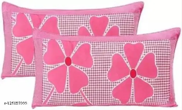Polycotton Pillow Covers, Multicolor, 17x27 inches, Pack of 2