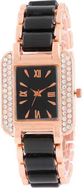 Casual Metal Analog Watch For Women (Black) (MP-120)