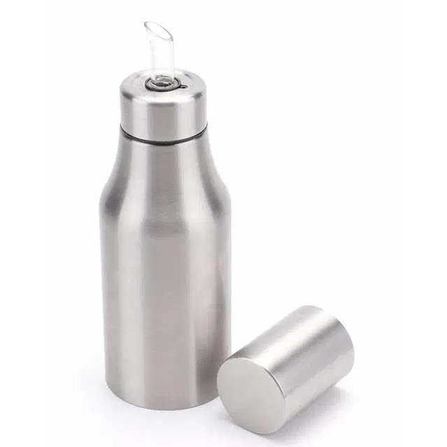 Full Stainless Steel Oil Dispenser Stainless Steel, Silver 1000 ml, S-08