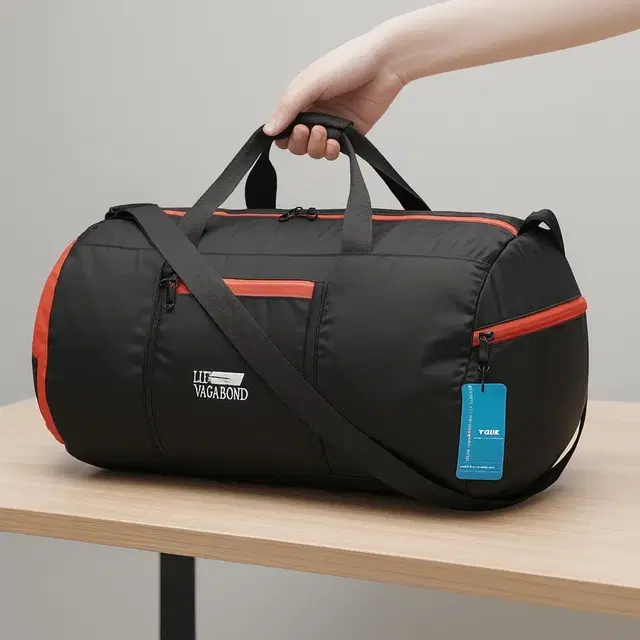 Devagabond Gym Bag Black 30 Liters 1+3 Compartments (Black)