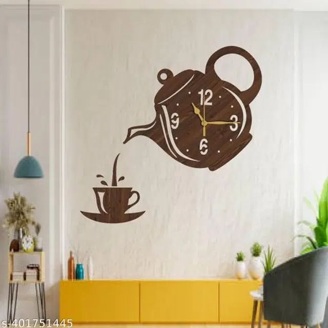 Wooden Wall Clock, Brown