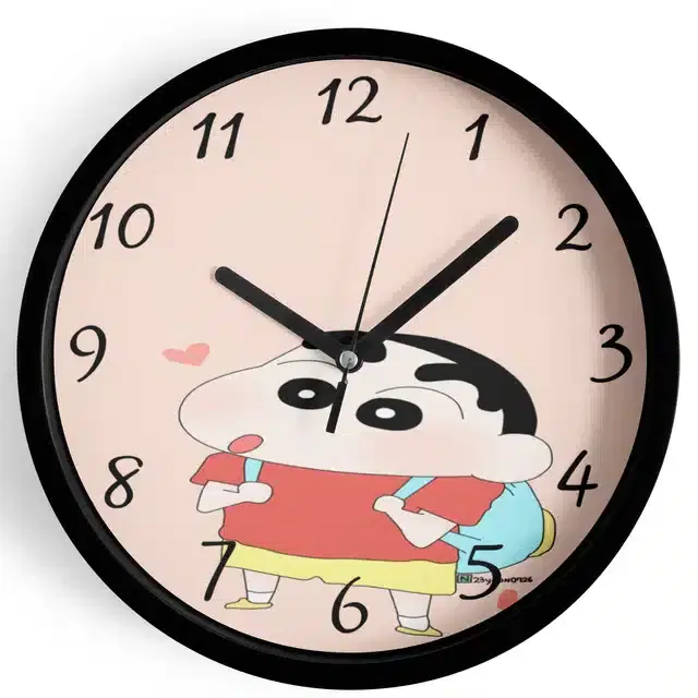 Shinchan Analog Wall Clock, Multicolor, 7 Inches