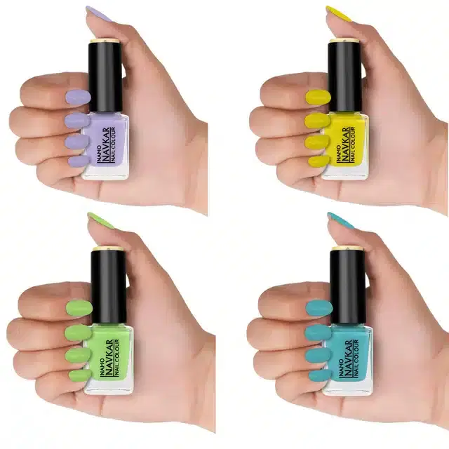 Nail Polish for Women, Multicolor, Pack of 4