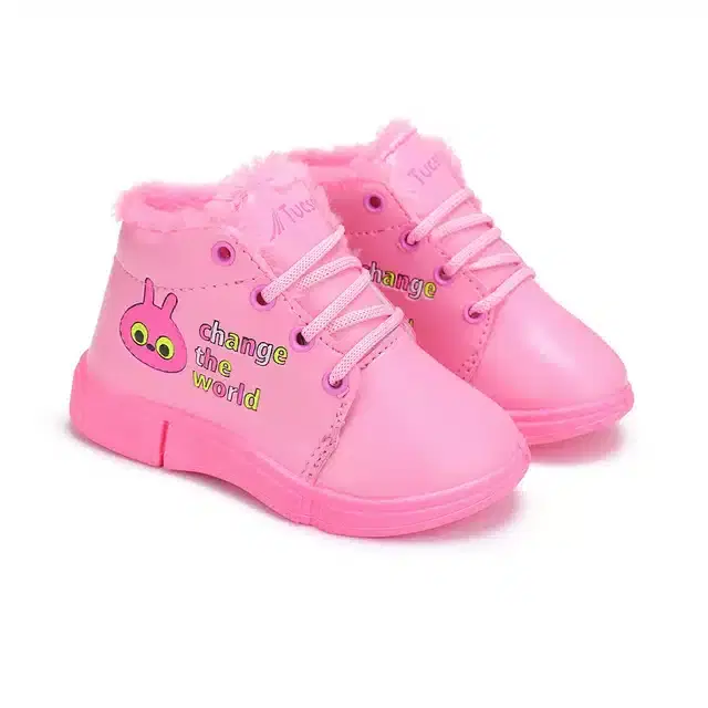 Boots for Girls (Pink, 9C)