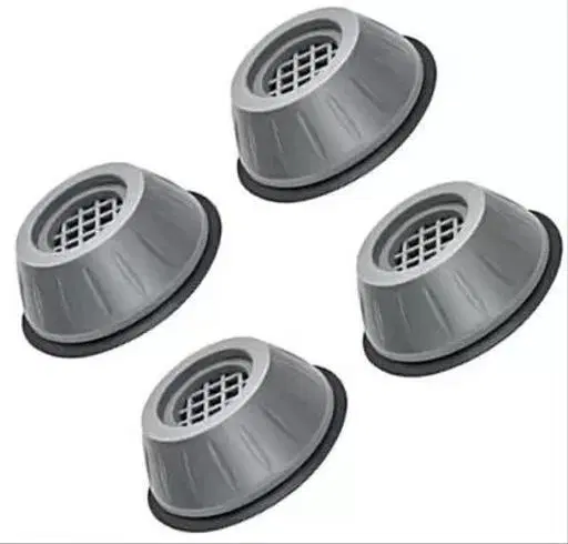 Rubber Anti Vibration Washing Machine Pads, Grey, Pack of 4