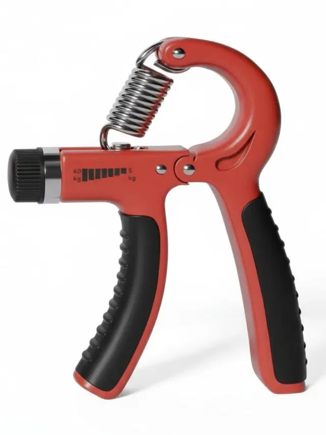 Adjustable Hand Grip Strengthener , (Red)