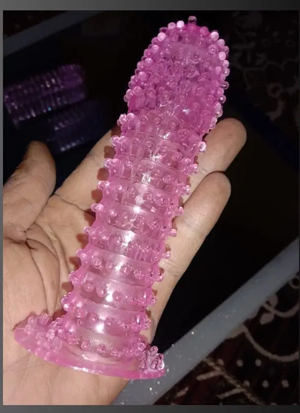 Rubber Extra Dotted Reusable Condom for Men, Multicolor, Pack of 1