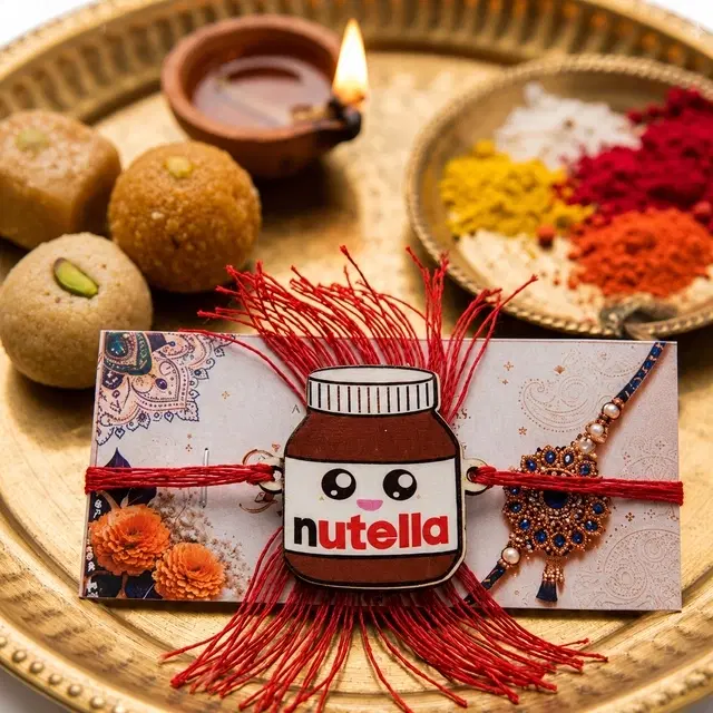 Nutella Chocolate Jar Rakhi for Brother