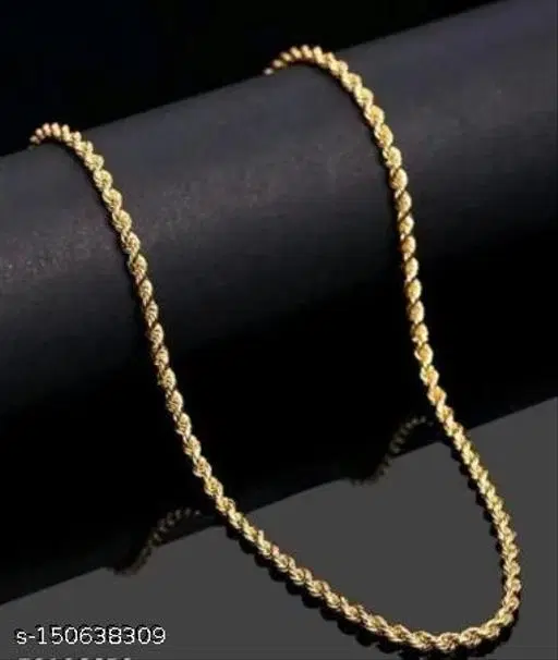 Rassa Gold Plated Chain for Men (Gold)