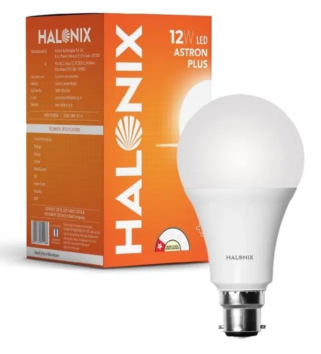Halonix 12W  B22 Led Bulb, White