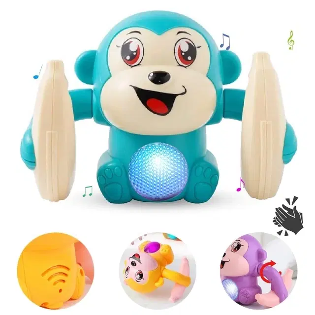 Dancing Monkey Toy with Lights, Sound & Voice Control