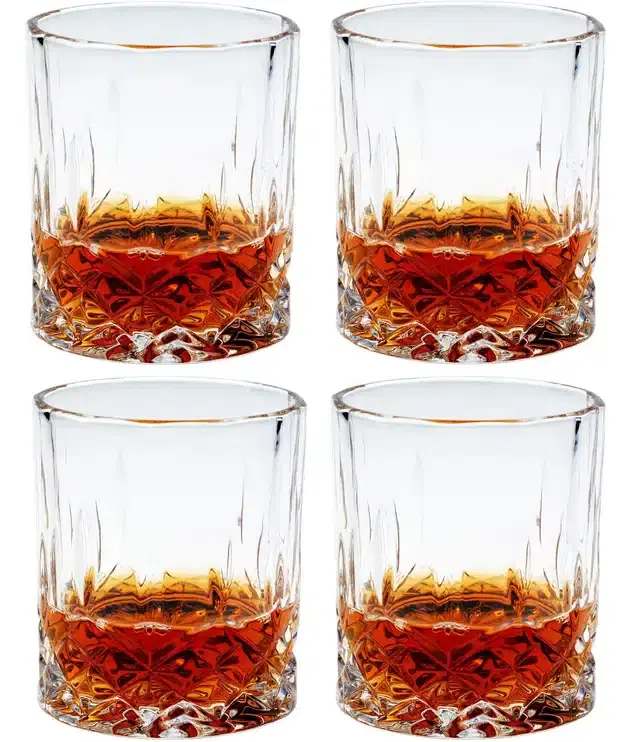 Liquor cum Cocktail Glasses, Transparent, 200 ml, Pack of 4