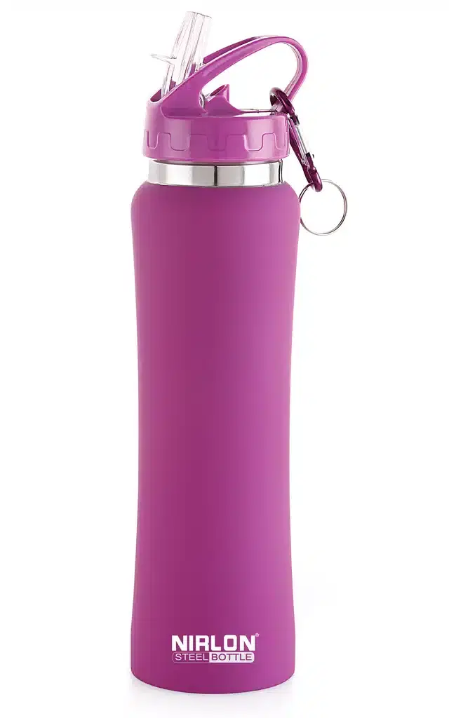 Stainless Steel Sipper Water Bottle, Purple, 750 ml