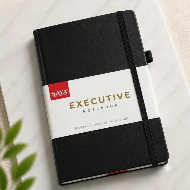 Saya Classic Executive A5 Diary 224 Page ,Black
