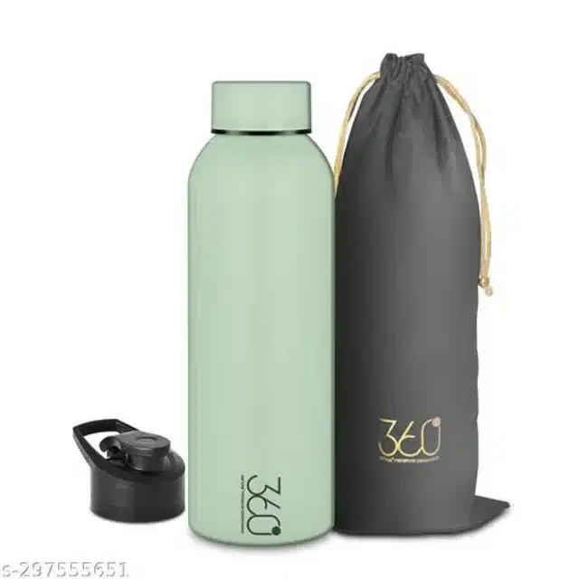 Stainless Steel Water Bottle, Green, 1000 ml