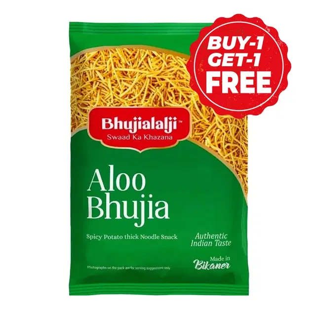 Bhujialalji Aloo Bhujia 2X150 g (Buy 1 Get 1 Free)
