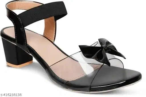 Shipee Women Heel Strap, Black (4)