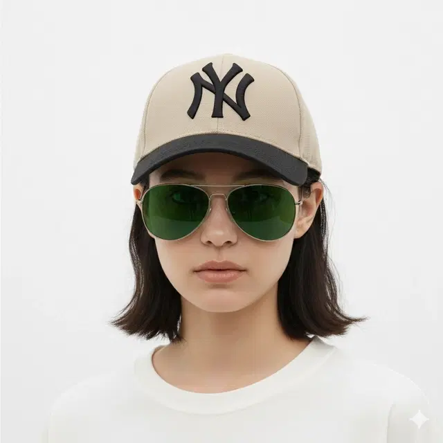 Baseball Cap for Women,Beige, Pack of 1