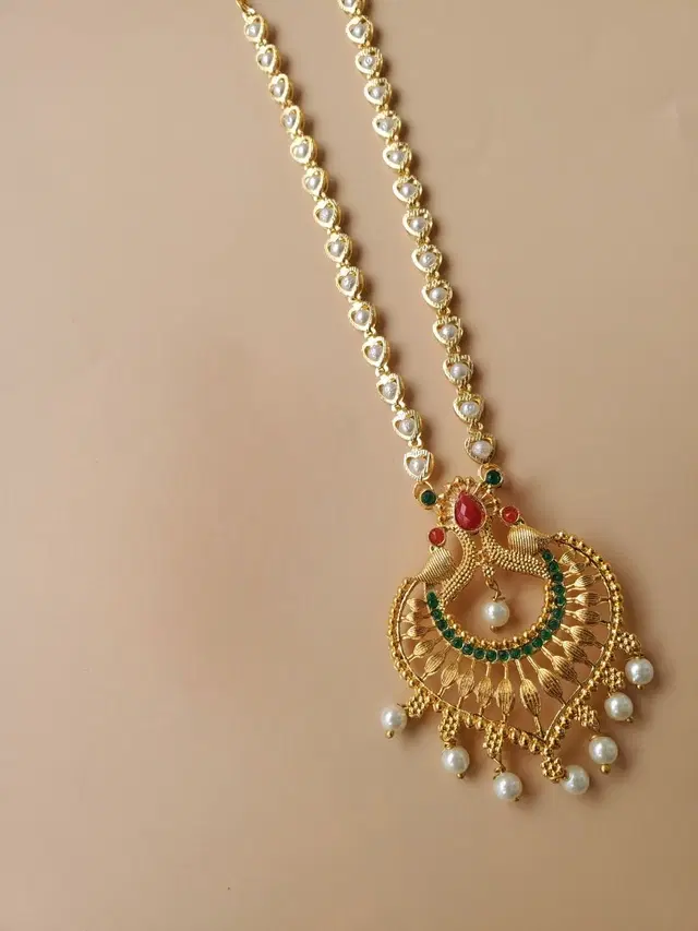 Zircon Gold-plated Necklace Set for Women (Yellow, Free Size)