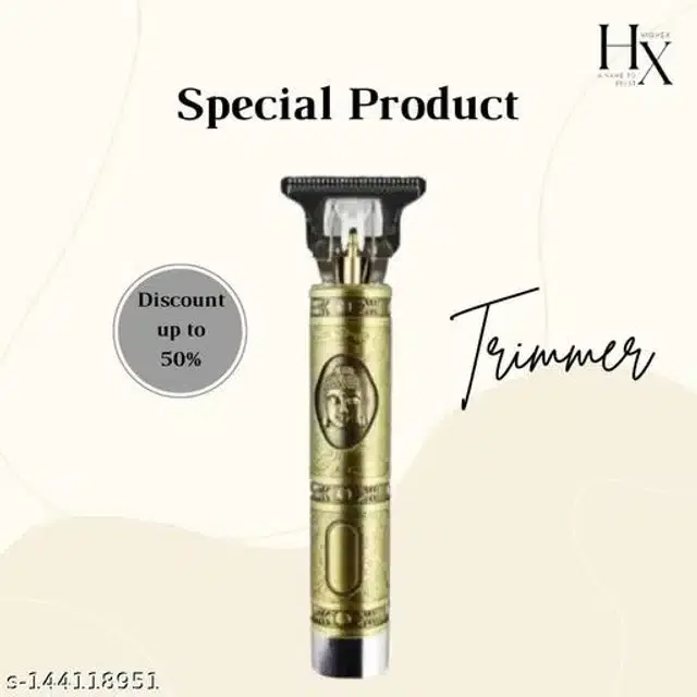 Rechargeable Trimmer for Men, Golden