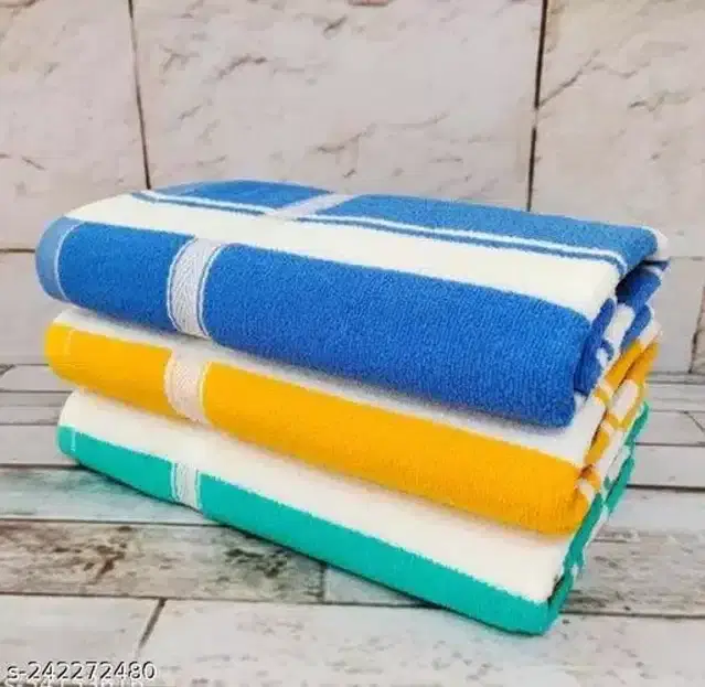 Soft Bath Towel, Pack of 3, Multicolor