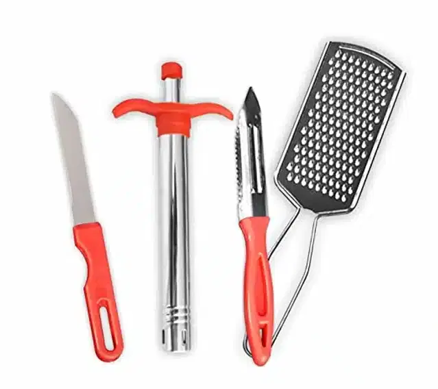 Combo of Kitchen Tool Set, Pack of 4, Multicolor