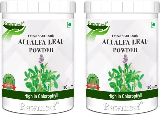 Pure Ayurvedic Organic Alfalfa Leaves Powder, 100 g, Pack of 2