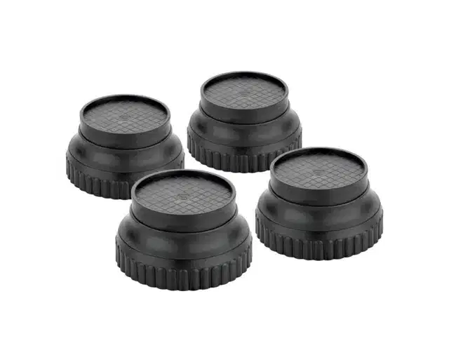 Plastic Furniture Foot Stands, Black, Pack of 4