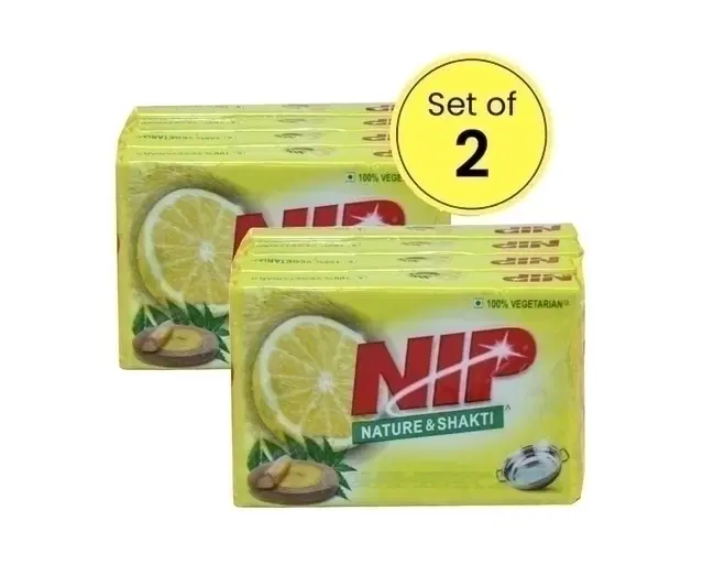 NIP Dishwash Bar 2X(4X90 g) (Buy 3 Get 1 Free) (Set of 2)
