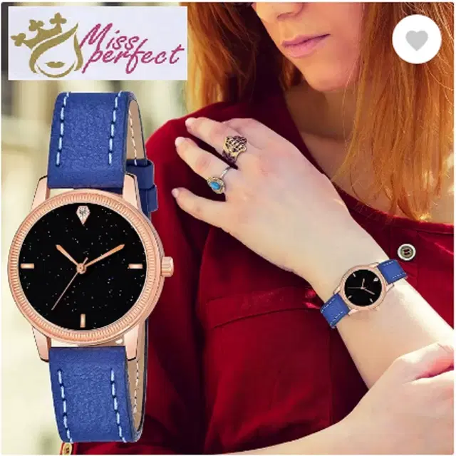 Analog Watch for Women & Girls (Blue)