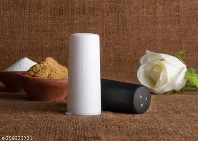 Slat & Pepper dispenser, Black & White, Pack of 2