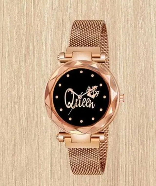 Analog Watch For Womens (Rose Gold) (WS-104)