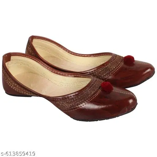  Fashionate Jutti for Women & Girls, Brown (8)