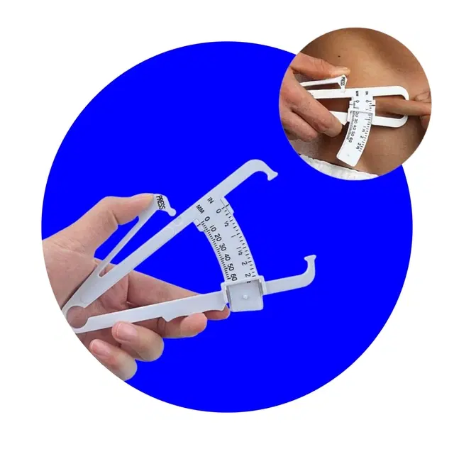 Lightweight Eco-Friendly Body Fat Measuring Caliper, Multicolor, Pack of 1
