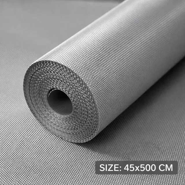 Diamond Textured Grey EVA Kitchen Cabinet Mat | Fridge and Table Placemat | Anti-Slip for Kitchen-Wardrobe-Drawer | Sheet for Cupboard Shelves