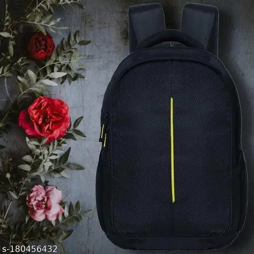 Rubber Backpack for Men & Women, Black