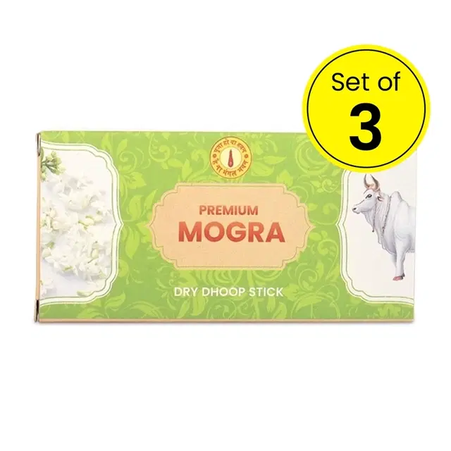 Mangal Bhavan Dry Dhoop Stick - Mogra - 12 Sticks (Pack of 3)
