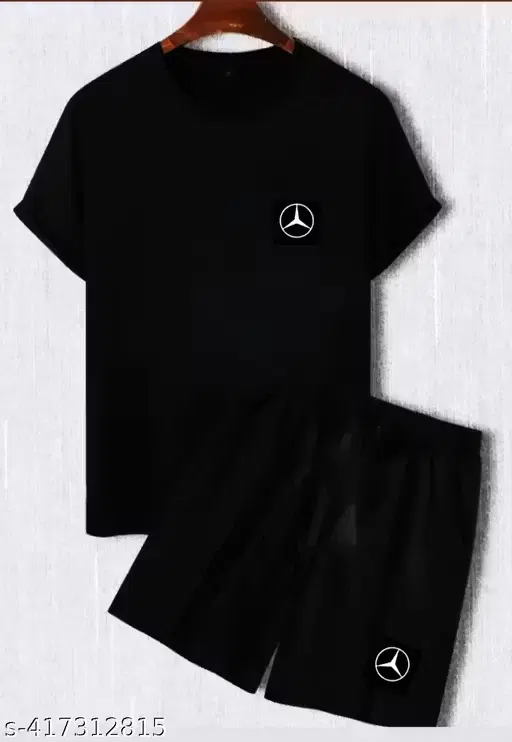 Motorsports Co-Ord Set Set for Men, Black (XL)